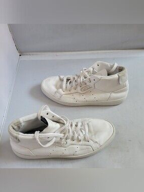 Adidas Sleek Mid Sneaker (women) White / White / Crystal White Size: 8.5